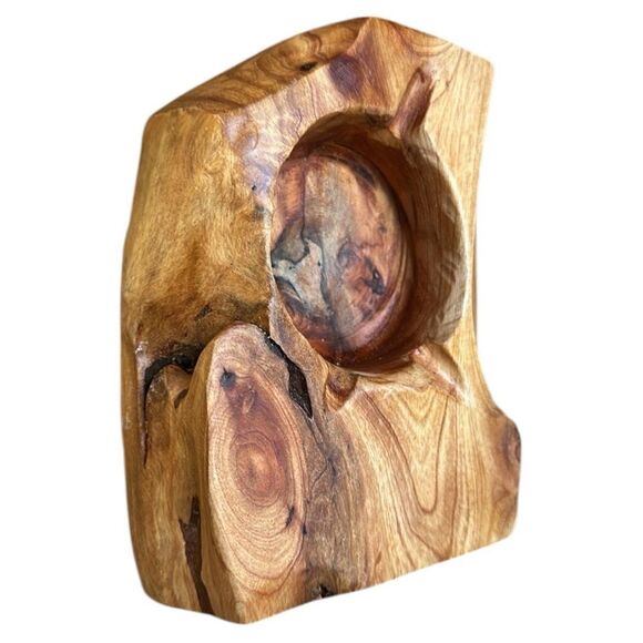 Rustic Natural Wooden Carved
Bowl - Decorative, Smudging, or
Tabletop Ac… - Picture 1 of 17